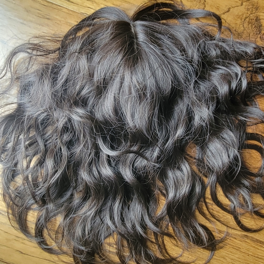 Luxurious Brown Wavy toper wig